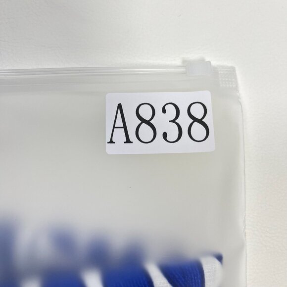 NWOT Farm Rio Linen Lace Nature Short-Sleeve Crop Wavy Blouse Size M Blue - Picture 11 of 11